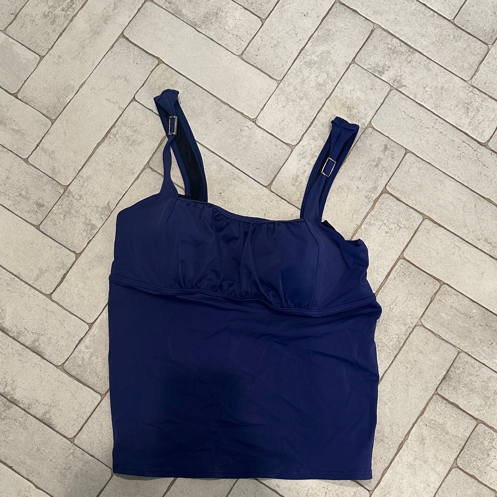 Navy Blue bathing suit Top 16DD